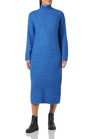 SELECTED Sukienka damska Slfmaline Ls Knit Dress High Neck Noos sukienka z dzianiny, , XS