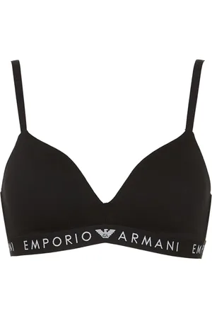 Emporio Armani Iconic Logoband Padded Triangle Biustonosz, , M