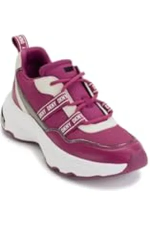 DKNY Justine Lace Up Sneakers, Berry/Pebble, rozmiar 38,5 EU, , 38.5 EU
