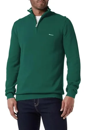 GANT Cotton Pique Half Zip, , S