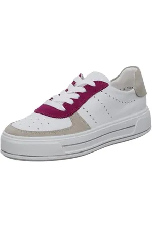 ARA Damskie buty typu sneaker Canberra, Shell, białe, różowe, 42 EU szerokie, , 42 EU Weit
