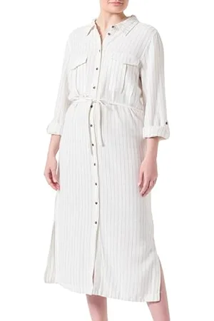 ONLY Onlcaro Ls Linen Bl L Shirt Dress Cc PNT sukienka, , L