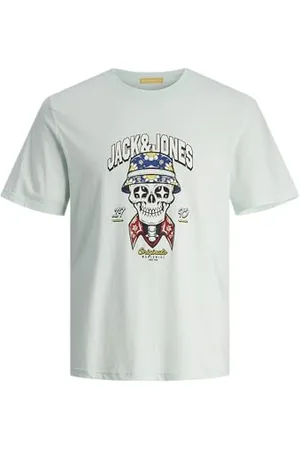 JACK&JONES JUNIOR JORCOCONUT koszulka z czaszką SS Crew Neck JNR, , 128
