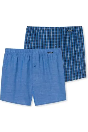 Schiesser Herren 2 PACK Boxershorts Baumwolle Web - Webboxer