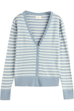 GANT FINE Knit Striped Cardigan, , M