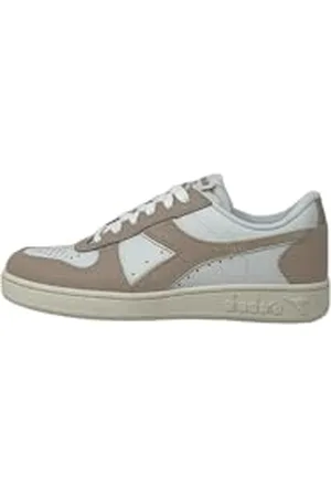Diadora Magic Basket Low Leather Wn, Trampki damskie, White/Whisper Pink, 40 EU, , 40 EU