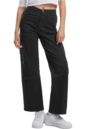 Urban classics Damskie spodnie cargo Loose Utility Stretch Twill Pants, luźne spodnie cargo dla kobiet, spodnie baggy, , 26