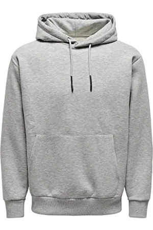 Only & Sons Męska bluza z kapturem Onsceres Life Sweat Noos, szary-2, XXL