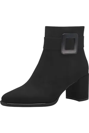 Marco Tozzi Damskie botki Zip+Slip 2-25338-43 modne kozaki, Black Comb, 37 EU, , 37 EU