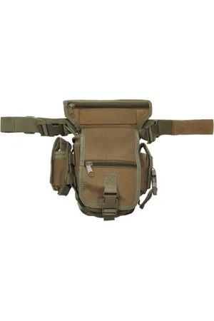 MFH Hip Bag Security zapięcie na nogi i pasek, (brązowy) - 30701