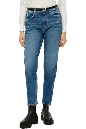 QS by s.Oliver Damskie spodnie dżinsowe, Regular Fit Tapered Leg, , 40