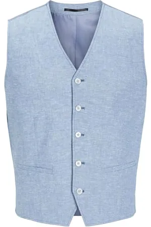 JACK & JONES Męska kamizelka garniturowa JPRRIVIERA Linen Waistcoat , 50, , 50