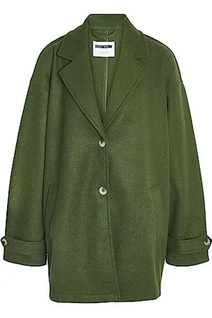 Noisy May Damski płaszcz damski NMALICIA LS Oversize Blazer NOOS krótki płaszcz, zielony Kombu, S, , S
