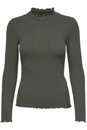 JDY Fransiska L/S Highneck Top JRS Noos, , L
