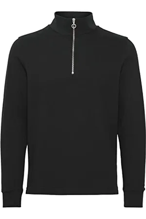 Casual Friday Męska bluza CFSebastian 0064 Halfzip z kapturem, 194007/antracyt czarny, S, , S
