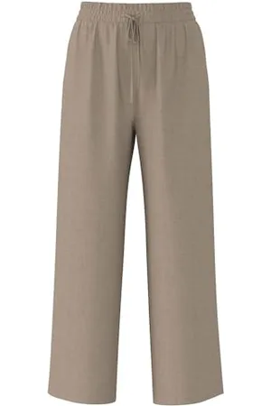 SELECTED Damskie spodnie z materiału Slfviva-gulia Hw Long Linen Pant Noos, , 34
