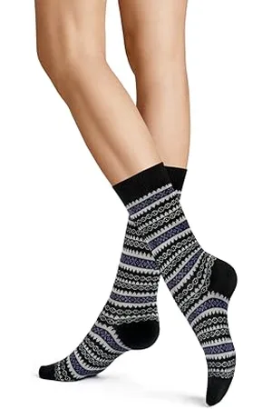 Hudson Skarpety damskie Fancy Nordic Fashion Black 35-38, , 35-38 EU
