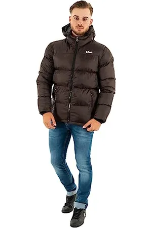 Schott NYC IDAHO2 Kurtka puchowa ZIPPEE Schott, ciemny brąz, L dorośli