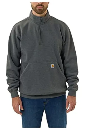 Carhartt Męska luźna bluza z zamkiem błyskawicznym o średniej wadze, z zamkiem błyskawicznym, , XXL duże rozmiary