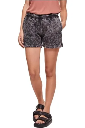 Urban classics Damskie szorty damskie Towel Washed Sweat Shorts Black 5XL, , 5XL