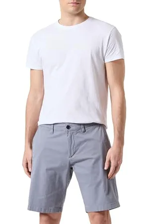 QS by s.Oliver Męskie chinosy, bermudy, krój slim fit, Szary , 30