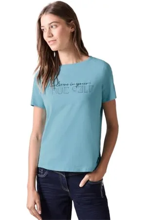 CECIL T-shirt z napisem, , M