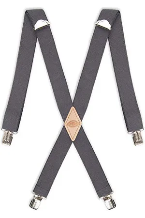 Dickies Męskie, proste, regulowane szelki X z tyłu 1 1/2", , Rozmiar uniwersalny