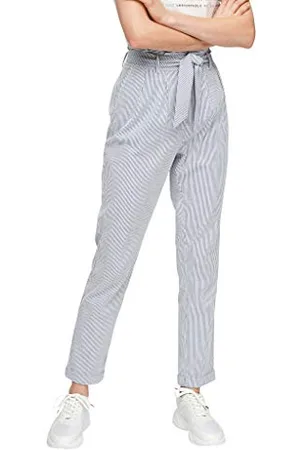 QS by s.Oliver Damskie spodnie typu regular fit: w paski, , 44 PL