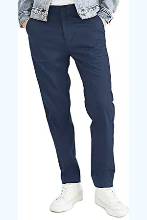 Dockers Męskie oryginalne spodnie chinosowe zwężane, Błękitny ocean, 28W / 32L