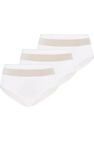 Teyli Damskie majtki w talii, bawełna, wysoka talia, 3 sztuki, , 3XL duże rozmiary