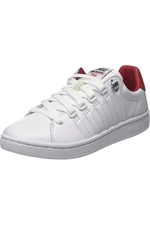 K-Swiss Męskie buty sportowe Lozan II, WHT/WHT/Mars RED, 41 EU