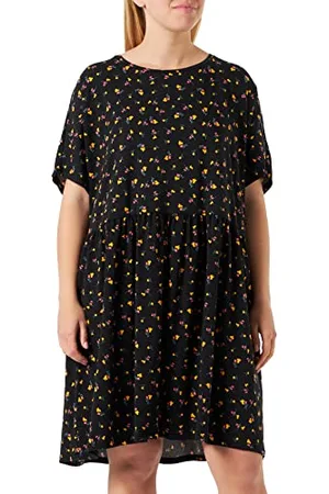 Noisy May Bestseller A/S Damska sukienka z dżerseju Nmkerry S/S Short AOP S Curve, , 52
