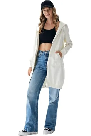 LTB Jeans Mesata damska bluza z kapturem, , M
