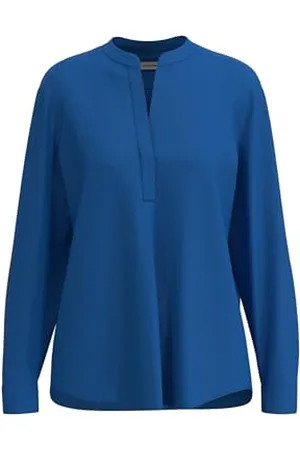Seidensticker Bluzka damska - Fashion Bluzka - Regular Fit - Stójka - Długi rękaw - 100% wiskoza, , 40