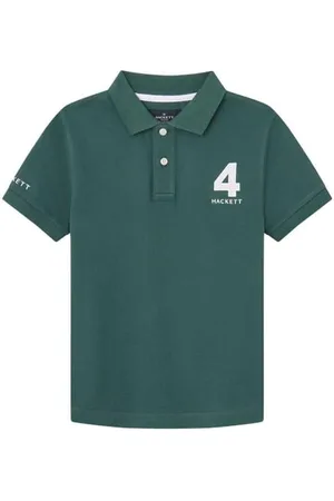 Hackett Koszulka polo chłopięca Heritage Numer, zielona (zielona), 3 lata, , 3 lat