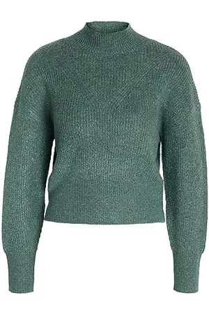 Noisy May NMNELLA L/S HIGH Neck Crop Knit FWD NOOS, , S