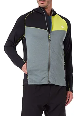 Dare 2B Męski sweter Contend Core Str, Zielony agawy/sprężyna neonowa/czarny, XL