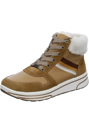 ARA Damskie buty typu sneaker Sapporo, Cmel jasny, 44 EU Weit