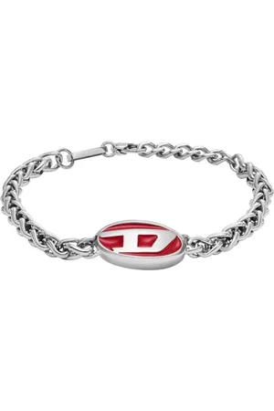 Diesel Męska Bransoletka z Dwukolorowym Logo ze Stali Szlachetnej, Dx1457931
