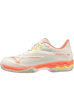 Mizuno Damski Wave Exceed Light 2 Tennis, SnwWht/FusnCorl/SSpring, 39 EU, , 39 EU