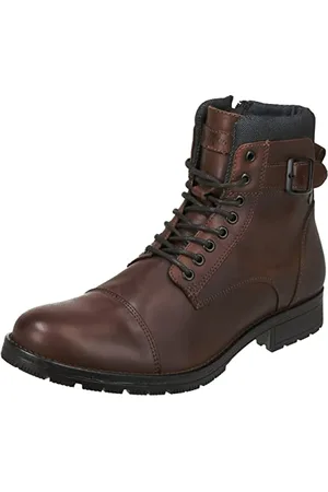 JACK & JONES Jfwalbany buty męskie, skórzane, brązowy - - 41 EU
