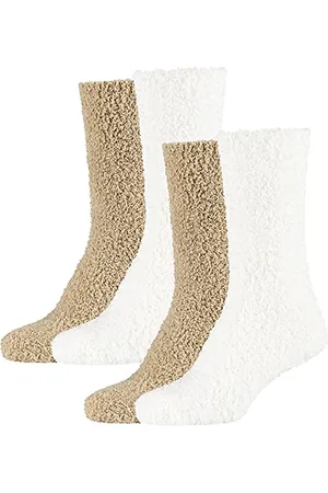 Camano 1103482000 - damskie skarpety przytulne 4 pary, kolor taupe, rozmiar 39/42, , 39 EU