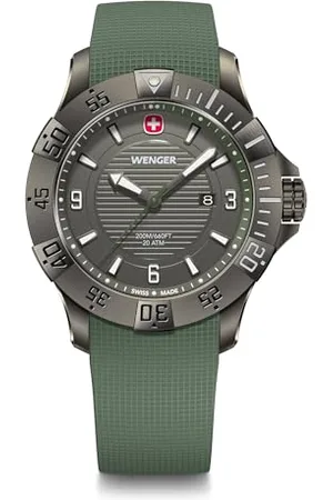 Wenger Seaforce Męski Analogowy Kwarcowy Zegarek Na Rękę, Średnica 43 mm, Szwajcarski, Wodoodporny do 200 M, Pasek Silikonowy, 01.0641.143