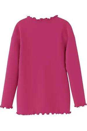 NAME IT Dziewczęca koszulka z długim rękawem Nmflariana Ls Top Pb, , 98