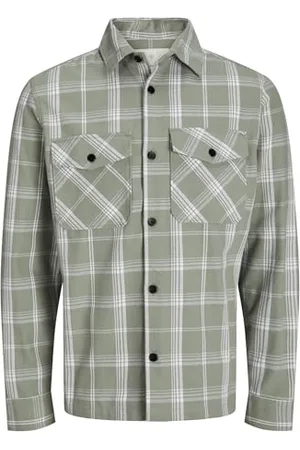 JACK & JONES JPRCCROY Spring Check Overshirt L/S SN, , S