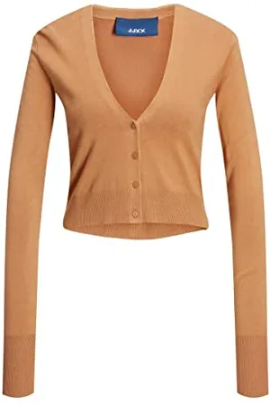 JACK & JONES Jjxx Jxisabel Ls Soft Cropped Knit Cardigan damski, , L