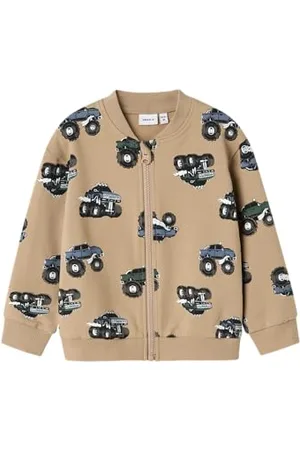 NAME IT Nmmseb Nreg Sweat Card Bru bluza chłopięca, , 98