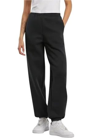 Build Your Brand Damskie spodnie sportowe Fluffy Sweatpants, luźne spodnie do biegania w luźnym kroju, rozmiary XS - 5XL, , XXL