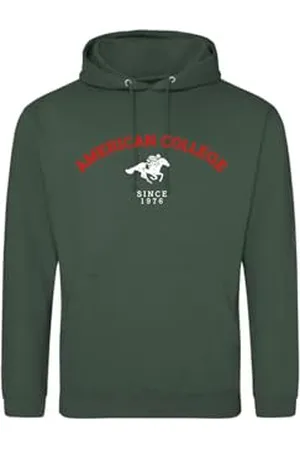 American College Bluza sweter z nadrukiem ciepłe ubrania mieszane mężczyźni i kobiety na co dzień model ACSCW3 Dark Green L, , L