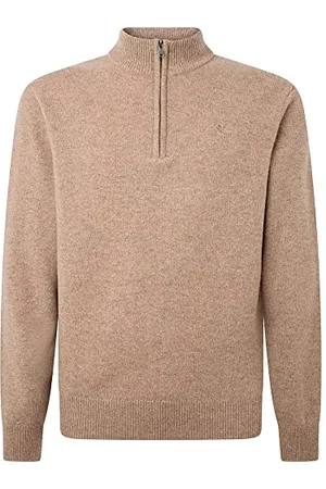 Hackett Męski sweter Lambswool Hzip Cardigan, , S